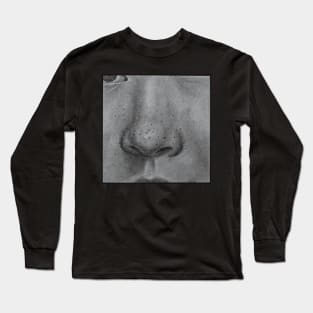 drawing insecurities blackheads body positivity Long Sleeve T-Shirt